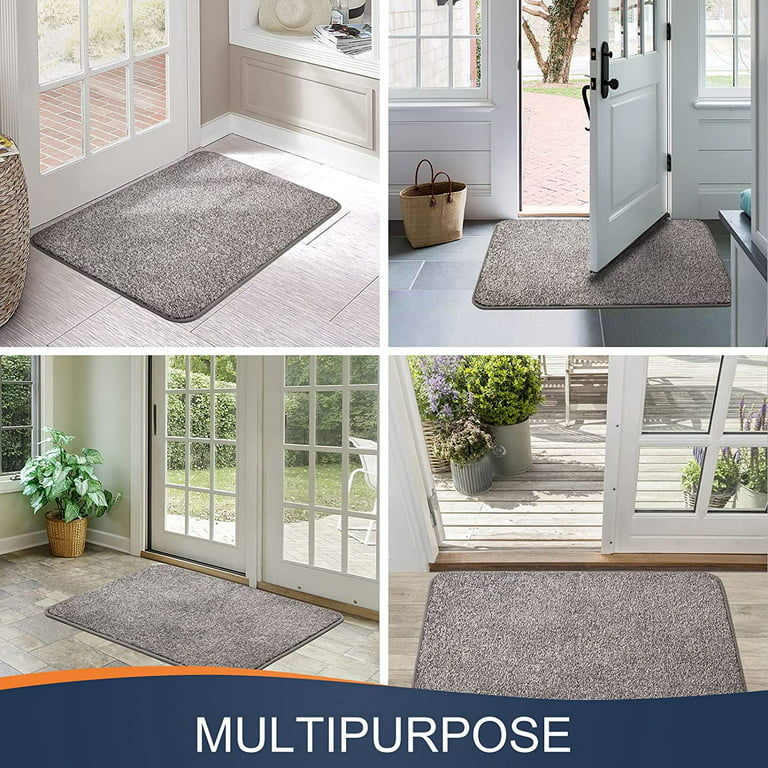 Walensee Indoor Doormat, Front Door Mat for Entrance, 32 inchx48 inch Light Grey, Size: 32 x 48, Gray
