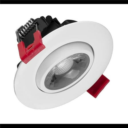 Nicor Lighting DGD311202KRDWH 2700K Remodel IC-Rated Recessed Integrated LED Gimbal Downlight, White