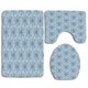 thumbnail image 1 of Juego de alfombras de baño ABPHQTO de 3 piezas azul claro, 1 of 2