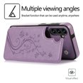 thumbnail image 4 of PU Leather Flower Case For Samsung Galaxy A54 A14 A73 A53 A33 A13 A72 A52 A32 A71 A51 A21S A70 A50 A30 S A20 A20E A10E 4G 5G Card Slot Magnetic Phone Cover, 4 of 5