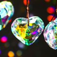 thumbnail image 7 of 6pcs 50mm Crystal Heart Prism Suncatcher Window Sun Catchers Crystals Hanging Decorations Rainbow Maker Pendant Christmas Ornaments, 7 of 7