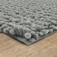thumbnail image 5 of Mohawk Home Metaphor Plush Fade/Stain Resistant Non-Slip Machine Washable Bath Mat, Silver, 1' 5" x 2', 5 of 9