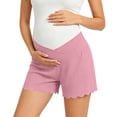 thumbnail image 6 of Bixock Maternity Shorts Over The Belly Low Waist High Elastic Maternity Pants Breathable Loose Pregnancy Pajama Pant Maternity Clothes, 6 of 6