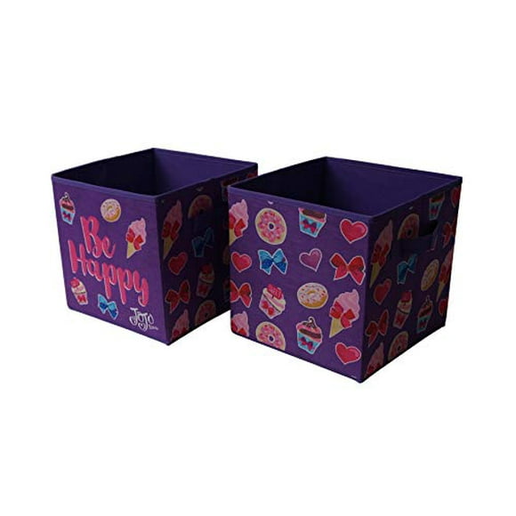 Idea Nuova JoJo Siwa Ensemble de 2 Cubes de Rangement Durables avec Poignées