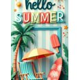 thumbnail image 2 of Colorful Theme Summer Banner Decorative Design Beach Party Backdrop Hello Lettering for Summer Party Holiday Celebration Outdoor Event, 2 of 7