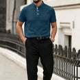 thumbnail image 3 of Breeze Polo Shirts for Men Short Sleeve Beer Belly Collared Textured Shirt Stretchy Quick Dry Golf Casual Cool Tops, 3XL, 3 of 7