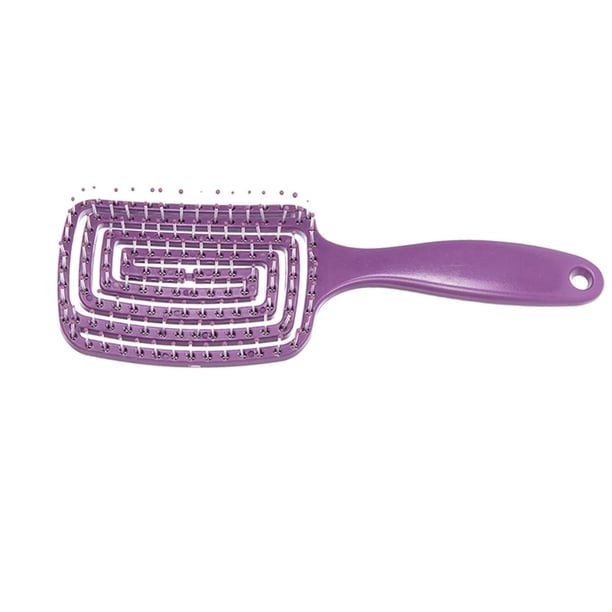 Herramienta de peinado para el hogar, cepillo de pelo profesional con ventilación para cabello seco y húmedo grueso Violeta Yuyangstore Cepillo desenredante