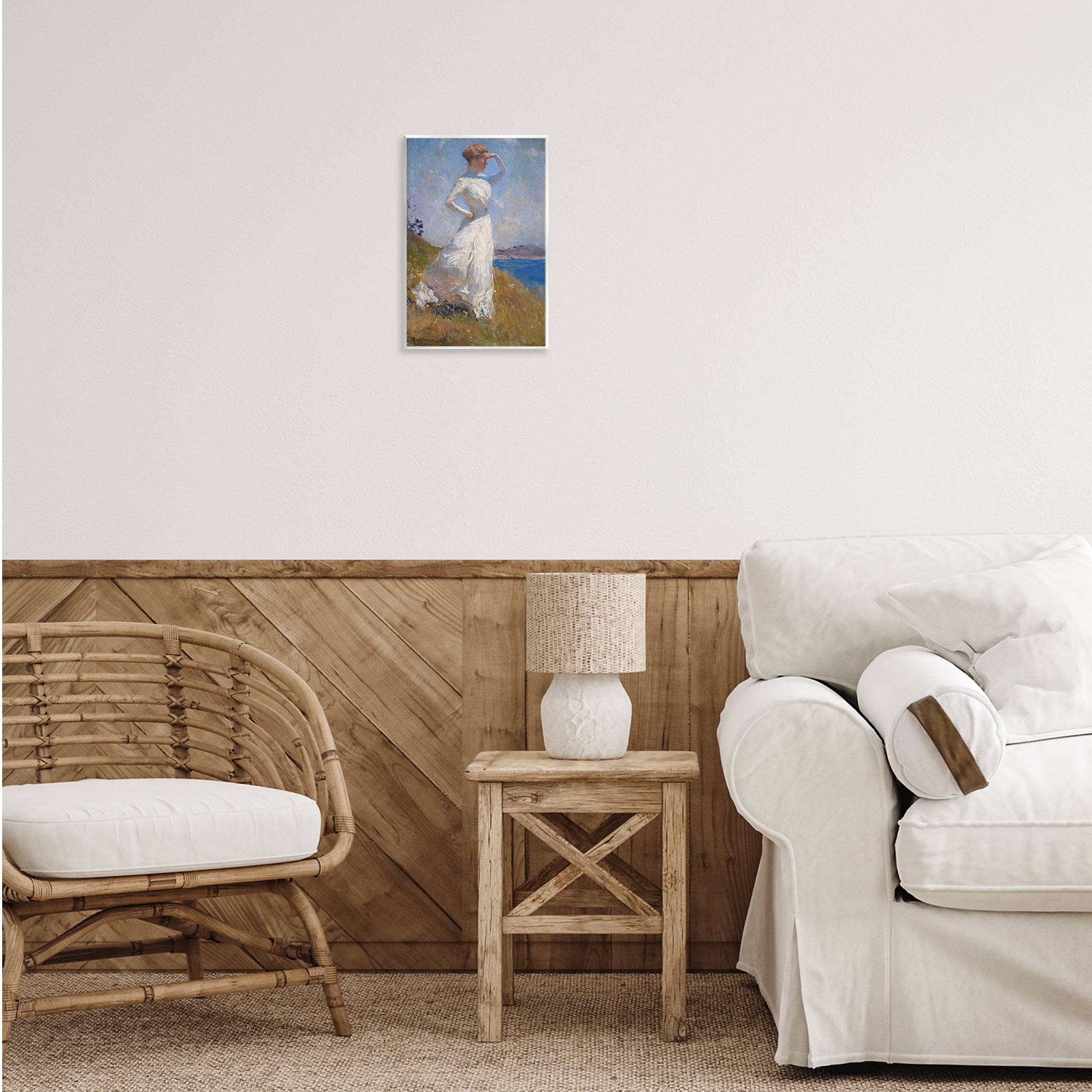 Stupell Industries Classical Woman in Sunlight People Painting Unframed Art Print Wall Art, 10 x 15