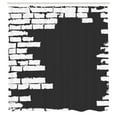 thumbnail image 3 of Ambesonne Urban Graffiti Shower Curtain, Chalky Stencil, 69"Wx70"L, Charcoal Grey and White, 3 of 5