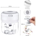thumbnail image 3 of Yhmxh Kitchen Gadgets Kitchen Essentials Mini Garlic Chopper Wireless Portable Mini Food Chopper Kitchen Accessories Kitchen Aid Attachments for Home Kitchen Holidays, 3 of 6