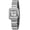 White, variant on Small Silver Watches for Women, Fashion Ladies Analog Quartz Watch with Square Roman Numeral Dail, Stainless Steel Bracelet, Waterproof, Vintage Womens Wristwatches, White
