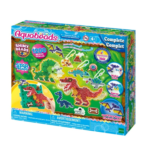 Kit de manualidades Aquabeads Dinosaur World para niños mayores de 4 años