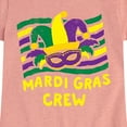 thumbnail image 3 of Instant Message - Mardi Gras Crew - Toddler & Youth Girls Short Sleeve Graphic T-Shirt, 3 of 7