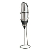 BonJour Coffee Hand-Held Battery-Operated Beverage Whisk / Milk Frother, Stainless Steel, Café Latte