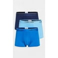 thumbnail image 2 of Calvin Klein Mens Microfiber Stretch Multipack Low Rise Trunks X-Large Blue, 2 of 3
