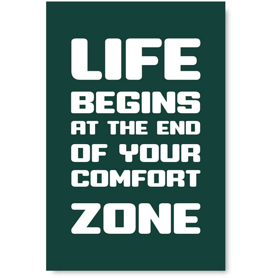 Awkward Styles Motivational Posters Teamwork Inspirational Posters for Entrepreneurs Motivational Quote Poster Classroom Wall Optimistic Quote Life Begins Office Decor