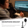 thumbnail image 3 of Moluckfu 1Jgo Soporte De Micrófono Con Base Redonda Y Clip Estable Para Uso En Estudio En Casa, 3 of 7