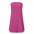 thumbnail image 3 of Womens Tube Tops Summer Casual Sleeveless Bandeau Tanks Strapless Sexy Off Shoulder Shirts Loose Holiday Going Out Blouses(Hot Pink,M), 3 of 4
