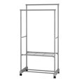 thumbnail image 1 of Aleko SHE62G-UNB 62 in. Portable Garment Clothes Organizer Rack with Shelves, Gray, 1 of 1