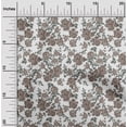 thumbnail image 1 of oneOone Cotton Poplin Fabric Leaves & Floral Ikat Printed Craft Fabric BTY 56 Inch Wide, 1 of 4