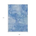 thumbnail image 3 of 9' X 12' Denim Blue And Sky Blue Nautical Washable Indoor Outdoor Area Rug, 3 of 5