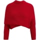 thumbnail image 1 of Nvzi Bufanda con mangas, bufanda de suéter de punto con mangas, poncho cálido de talla grande para otoño e invierno, color rojo, 1 of 2