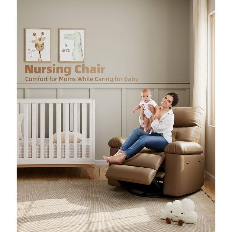 Oversized Recliner Chairs with Heat and Massage,Manual Rocking