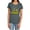 Charcoal, variant on JLA Flash Rough Distress Women's T Shirt, Royal, Large