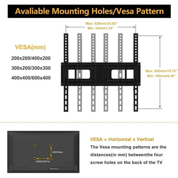 Support VESA 600 x 400 mm