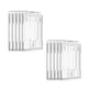 thumbnail image 1 of Seitruly 10 piezas de soporte de insignia transparente PS portátil de doble ranura de doble cara antideslizante para trabajador de oficina Carpetas de archivos, 1 of 6
