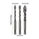 thumbnail image 5 of Juego Brocas Excéntricas Cabeza Oblicua Alta Resistencia 4 Pares, 5 of 5