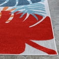 thumbnail image 3 of Superior Waikiki Tropical Leaves Indoor Outdoor Area Rug, 8' x 10', Multicolor, 3 of 9