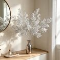 thumbnail image 6 of Artificial Silver Flower Stems Faux Metallic Roses, Bendable Branches For Home Vase Centerpiece, Wedding Party Farmhouse Table Arrangement Decor And Display, 6 of 6