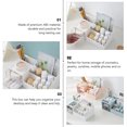 thumbnail image 2 of 1pc Classify Cosmetics Box de almacenamiento Home Desktop Caja Cajón Dries Soporte, 2 of 6