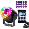 thumbnail image 1 of Luces de discoteca Sincero para fiestas 15 colores activadas por sonido con mando a distancia, 1 of 3