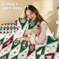 thumbnail image 5 of Yspwyqan Christmas Twin XL Size Bedding Set, 3 Piece Snowflake Reindeer Tree Pattern Comforter Set with 2 Pillow Shams for Xmas Holiday Bedroom Decor, 5 of 7