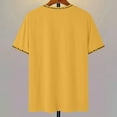 thumbnail image 6 of Men's T-Shirts Los Angeles Printed Letter tees Short Sleeved Loose Graphic Tees Dailywear Sports T-Shirt Yellow XL, 6 of 6