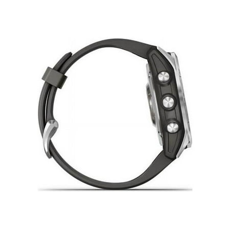 Garmin fenix 7S 42mm Multisport GPS Smartwatch, Silver with Graphite Band