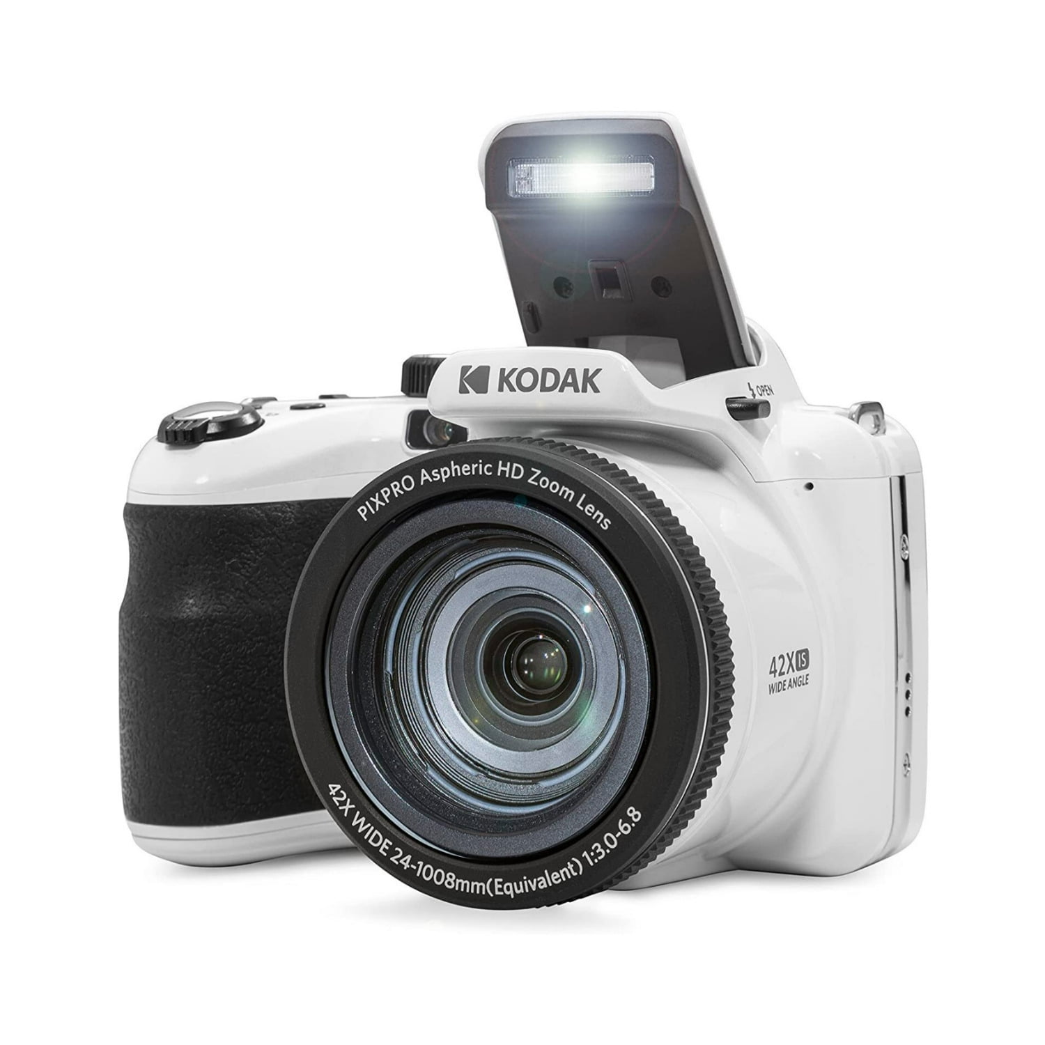Kodak PIXPRO AZ425 Astro Zoom Camera (White) with 32GB SD Card and Accessory Kit