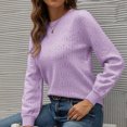 thumbnail image 5 of Women's Autumn And Winter Long Sleeve Solid Comfortable Tops, 5 of 5