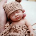 thumbnail image 1 of Muñeca Reborn MYREBABY Bella, 18 cm, silicona, cuerpo completo, niña, 1 of 5