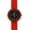 Red, variant on Woman's Black Face and Red Rhinestone Bezel Watch - Red Slicone Band - WT-MN8021RD