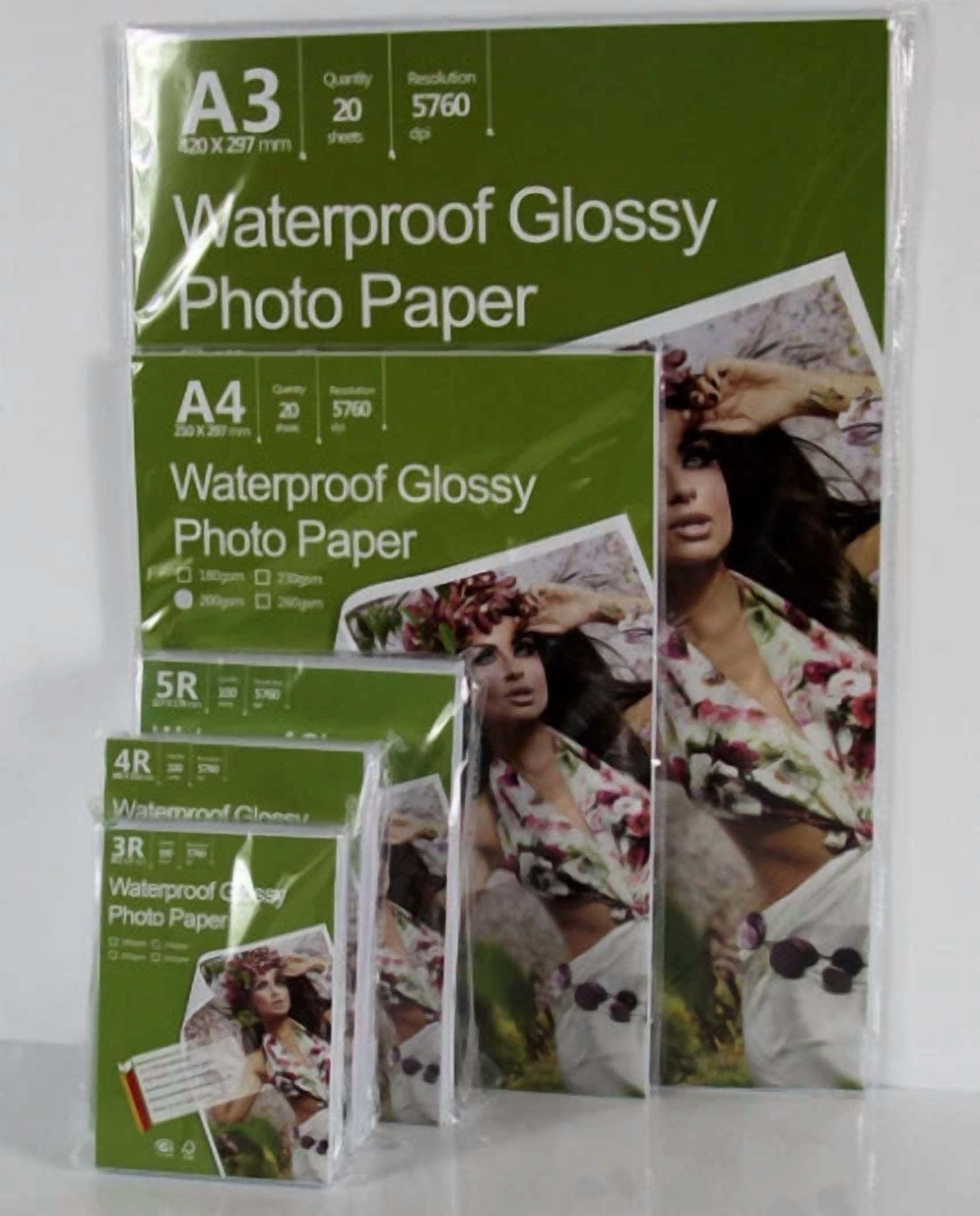CIRCLE- Photography Glossy White Paper 8.3"X11.7" A4 Size 20 Sheets Weight 200Gsm
