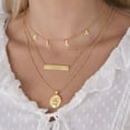 thumbnail image 3 of MyNameNecklace - Personalized Bar Name Necklace for Woman - Custom Engraved Hanging Horizontal Bar Nameplate - Made of 18k Gold Plated Silver Custom Any Name with 16'' + 2" Chain, 3 of 3