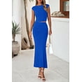 thumbnail image 6 of PRETTYGARDEN Skirt Sets Women 2 Piece Outfits Summer Outfits Going Out Crop Tops Long Maxi Skirts Beach Vacation Clothes, 6 of 9