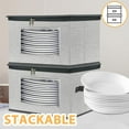thumbnail image 4 of shiyou-China Storage Containers, 12 Inch Dinner Plate Dish Storage Containers, Hard Shell Quilted Dinnerware Storage Box Case with Lids and Felt Protectors for Dishes Plates Storage and Moving (Light, 4 of 4