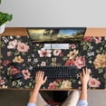 thumbnail image 4 of Long Mouse Pads for Desk,Pioneer Flower Floral Print Pattern Desk Mats on Top Of Desks, Desk Mouse Pad Extra Large with 3mm Non-Slip Base and Stitched Edge for Gaming,Office,Work,Home 47.3"x23.6", 4 of 6