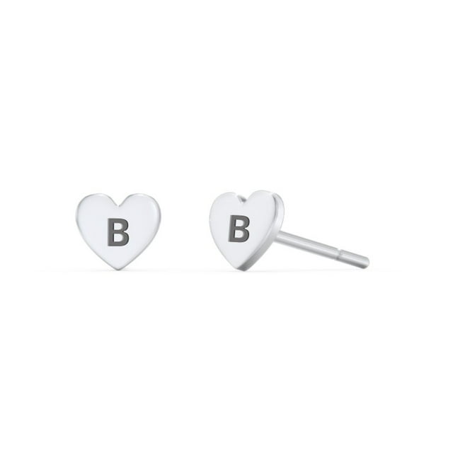 Initial Stud Earrings