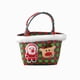 thumbnail image 2 of Cesta de bambú navideña vacía de hengsof, cesta redonda con cinturón rojo de Papá Noel, cesta de almacenamiento de Papá Noel, cestas de regalo navideñas, papel de regalo, cestas decorativas de bambú, 2 of 6