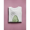 thumbnail image 3 of Avocado Cartoon, I Feel So Empty Sweatshirt Women -Image by Shutterstock, Female XX-Large, 3 of 4